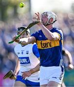 4 May 2024; Eoghan Connolly of Tipperary in action against Jamie Barron of Waterfordduring the Munster GAA Hurling Senior Championship Round 3 match between Waterford and Tipperary at Walsh Park in Waterford. Photo by Piaras Ó Mídheach/Sportsfile