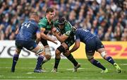 4 May 2024; Alex Coles of Northampton Saints is tackled by Ryan Baird of Leinster, right, during the Investec Champions Cup semi-final match between Leinster and Northampton Saints at Croke Park in Dublin. Photo by Brendan Moran/Sportsfile