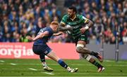 4 May 2024; Courtney Lawes of Northampton Saints in action against Ciarán Frawley of Leinster during the Investec Champions Cup semi-final match between Leinster and Northampton Saints at Croke Park in Dublin. Photo by Brendan Moran/Sportsfile