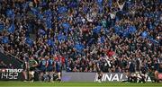4 May 2024; Supporters celebrate a try by Leinter's James Lowe during the Investec Champions Cup semi-final match between Leinster and Northampton Saints at Croke Park in Dublin. Photo by Brendan Moran/Sportsfile