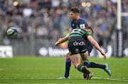 4 May 2024; Ross Byrne of Leinster is tackled by Fraser Dingwall of Northampton Saints during the Investec Champions Cup semi-final match between Leinster and Northampton Saints at Croke Park in Dublin. Photo by Sam Barnes/Sportsfile