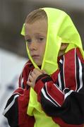 29 July 2004; Longford Town ball boy Ethan Connell, 9 years,  from Lanesboro watches the game. UEFA Cup, 1st Qualifying Round, 2nd Leg, Longford Town v FC Vaduz, Flancare Park, Longford. Picture credit; Ray McManus / SPORTSFILE