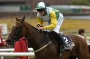 29 July 2004; Rosnagowloge, with Barry Geraghty up, in action during the St. James's Gate Novice Hurdle. Galway Races, Ballybrit, Co. Galway. Picture credit; Pat Murphy / SPORTSFILE