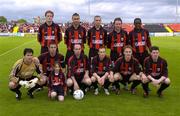 29 July 2004; The Longford Town team. UEFA Cup, 1st Qualifying Round, 2nd Leg, Longford Town v FC Vaduz, Flancare Park, Longford. Picture credit; Ray McManus / SPORTSFILE