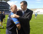 1 August 2004; Roscommon manager Tommy Carr shakes hands with John Costello, Chief Executive of Dublin County Board. Bank of Ireland All-Ireland Football Championship, Round 4, Dublin v Roscommon, Croke Park, Dublin. Picture credit; Damien Eagers / SPORTSFILE