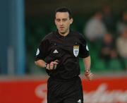 28 July 2004; Ian Stokes, Referee. FAI Cup Replay, UCD v Cork City, Belfield Park, UCD, Dublin. Picture credit; Brian Lawless / SPORTSFILE