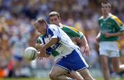 31 July 2004; Jacko Kiely, Waterford, in action against Barry McWeeney, Leitrim. All-Ireland Junior Football Championship Final, Leitrim v Waterford, Semple Stadium, Thurles, Co. Tipperary. Picture credit; Brendan Moran / SPORTSFILE