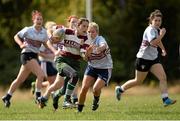 14 September 2013; Rosie Newton, Tullow - Gorey - Greystones Combined, in action against Wexford Vixens RFC during the South East Underage Blitz. Wexford Wanderers RFC, Wexford. Picture credit: Matt Browne / SPORTSFILE