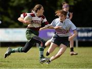 14 September 2013; Rosie Newton, Tullow - Gorey - Greystones Combined, in action against Wexford Vixens RFC during the South East Underage Blitz. Wexford Wanderers RFC, Wexford. Picture credit: Matt Browne / SPORTSFILE