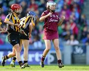 15 September 2013; Ailish O'Reilly, Galway, celebrates after scoring her side's first goal. Liberty Insurance All-Ireland Senior Camogie Championship Final, Galway v Kilkenny, Croke park, Dublin. Photo by Sportsfile