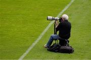 14 September 2013; A photographer at work. Bord Gáis Energy GAA Hurling Under 21 All-Ireland 'B' Championship Final, Kerry v Kildare, Semple Stadium, Thurles, Co. Tipperary. Picture credit: Ray McManus / SPORTSFILE
