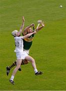 14 September 2013; Michael O'Leary, Kerry, in action against Kevin Murphy, Kildare. Bord Gáis Energy GAA Hurling Under 21 All-Ireland 'B' Championship Final, Kerry v Kildare, Semple Stadium, Thurles, Co. Tipperary. Picture credit: Ray McManus / SPORTSFILE