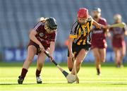 15 September 2013; Lorraine Ryan, Galway, in action against Aisling Dunphy, Kilkenny. Liberty Insurance All-Ireland Senior Camogie Championship Final, Galway v Kilkenny, Croke park, Dublin. Photo by Sportsfile