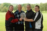 13 September 2013; The players from Stabannon Parnells GAA Club, Co. Louth, from left, Donnie Hurst, Barney Rock, David Reilly and Pat Butterly that won the 14th Annual All-Ireland GAA Golf Challenge 2013 Finals, in aid of Opt For Life and local Waterford charities. Waterford Castle Golf Club, Waterford. Picture credit: Matt Browne / SPORTSFILE