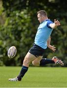 16 September 2013; Leinster's Cian Healy in action during a squad training session ahead of their Celtic League 2013/14, Round 3, match against Glasgow Warriors on Friday. Leinster Rugby Squad Training and Press Briefing, UCD, Belfield, Dublin. Picture credit: Brendan Moran / SPORTSFILE