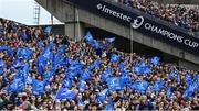 4 May 2024; Leinster supporters before the Investec Champions Cup semi-final match between Leinster and Northampton Saints at Croke Park in Dublin. Photo by Harry Murphy/Sportsfile