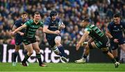 4 May 2024; Ryan Baird of Leinster evades the tackle of Juarno Augustus of Northampton Saints during the Investec Champions Cup semi-final match between Leinster and Northampton Saints at Croke Park in Dublin. Photo by Brendan Moran/Sportsfile
