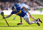 4 May 2024; Gearoid O'Connor of Tipperary is fouled by Kieran Bennett of Waterford during the Munster GAA Hurling Senior Championship Round 3 match between Waterford and Tipperary at Walsh Park in Waterford. Photo by Piaras Ó Mídheach/Sportsfile