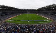 4 May 2024; A general view of action from Hill 16 during the Investec Champions Cup semi-final match between Leinster and Northampton Saints at Croke Park in Dublin. Photo by Harry Murphy/Sportsfile