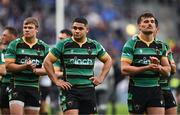 4 May 2024; Northampton Saints players after their side's defeat in the Investec Champions Cup semi-final match between Leinster and Northampton Saints at Croke Park in Dublin. Photo by Sam Barnes/Sportsfile