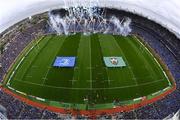 4 May 2024; A general view Croke Park as the teams run out for the start of the Investec Champions Cup semi-final match between Leinster and Northampton Saints at Croke Park in Dublin. Photo by Stephen McCarthy/Sportsfile