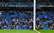 4 May 2024; Leinster players support supporters after their victory in the Investec Champions Cup semi-final match between Leinster and Northampton Saints at Croke Park in Dublin. Photo by Sam Barnes/Sportsfile
