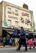 4 May 2024; Leinster supporters pass James Gill's Corner House on their way to the stadium before the Investec Champions Cup semi-final match between Leinster and Northampton Saints at Croke Park in Dublin. Photo by Sam Barnes/Sportsfile