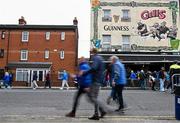 4 May 2024; Leinster supporters pass James Gill's Corner House before the Investec Champions Cup semi-final match between Leinster and Northampton Saints at Croke Park in Dublin. Photo by Sam Barnes/Sportsfile