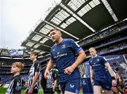 4 May 2024; Ross Molony of Leinster runs out before the Investec Champions Cup semi-final match between Leinster and Northampton Saints at Croke Park in Dublin. Photo by Harry Murphy/Sportsfile