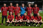 5 May 2024; The Gorey Rangers team before the FAI Junior Cup final match between Cockhill Celtic and Gorey Rangers at Eamonn Deacy Park in Galway. Photo by Ben McShane/Sportsfile
