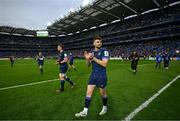 4 May 2024; Harry Byrne of Leinster after his side's victory in the Investec Champions Cup semi-final match between Leinster and Northampton Saints at Croke Park in Dublin. Photo by Harry Murphy/Sportsfile