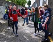 5 May 2024; Mayo manager Kevin McStay arrives before the Connacht GAA Football Senior Championship final match between Galway and Mayo at Pearse Stadium in Galway. Photo by Piaras Ó Mídheach/Sportsfile