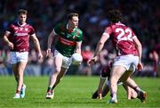 5 May 2024; Matthew Ruane of Mayo on the attack during the Connacht GAA Football Senior Championship final match between Galway and Mayo at Pearse Stadium in Galway. Photo by Piaras Ó Mídheach/Sportsfile