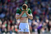5 May 2024; David McBrien of Mayo reacts during the Connacht GAA Football Senior Championship final match between Galway and Mayo at Pearse Stadium in Galway. Photo by Seb Daly/Sportsfile