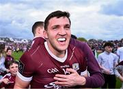 5 May 2024; Damien Comer of Galway celebrates after his side's victory in the Connacht GAA Football Senior Championship final match between Galway and Mayo at Pearse Stadium in Galway. Photo by Piaras Ó Mídheach/Sportsfile