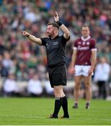 5 May 2024; Referee David Gough during the Connacht GAA Football Senior Championship final match between Galway and Mayo at Pearse Stadium in Galway. Photo by Seb Daly/Sportsfile