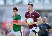 5 May 2024; Cein Darcy of Galway in action against Sam Callinan during the Connacht GAA Football Senior Championship final match between Galway and Mayo at Pearse Stadium in Galway. Photo by Seb Daly/Sportsfile