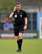 6 May 2024; Referee Robert Harvey during the SSE Airtricity Men's Premier Division match between Drogheda United and Dundalk at Weavers Park in Drogheda, Louth. Photo by Ben McShane/Sportsfile