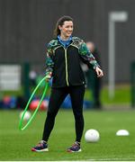6 May 2024; LGFA Gaelic4Teens ambassador Lyndsey Davey during the 2024 ZuCar Gaelic4Teens Festival Day at the GAA National Games Development Centre in Abbotstown, Dublin. Photo by Ramsey Cardy/Sportsfile