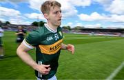 5 May 2024; Killian Spillane of Kerry runs onto the pitch before the Munster GAA Football Senior Championship final match between Kerry and Clare at Cusack Park in Ennis, Clare. Photo by Brendan Moran/Sportsfile