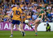 5 May 2024; David Clifford of Kerry during the Munster GAA Football Senior Championship final match between Kerry and Clare at Cusack Park in Ennis, Clare. Photo by Brendan Moran/Sportsfile