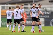6 May 2024; Jamie Gullan of Dundalk celebrates after scoring his side's first goal during the SSE Airtricity Men's Premier Division match between Drogheda United and Dundalk at Weavers Park in Drogheda, Louth. Photo by Ben McShane/Sportsfile