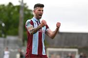 6 May 2024; Adam Foley of Drogheda United celebrates after the SSE Airtricity Men's Premier Division match between Drogheda United and Dundalk at Weavers Park in Drogheda, Louth. Photo by Ben McShane/Sportsfile