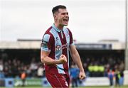 6 May 2024; Evan Weir of Drogheda United celebrates after the SSE Airtricity Men's Premier Division match between Drogheda United and Dundalk at Weavers Park in Drogheda, Louth. Photo by Ben McShane/Sportsfile