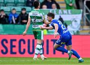 6 May 2024; Dean McMenamy of Waterford celebrates after scoring his side's second goal during the SSE Airtricity Men's Premier Division match between Shamrock Rovers and Waterford at Tallaght Stadium in Dublin. Photo by Piaras Ó Mídheach/Sportsfile
