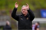 6 May 2024; Galway United assistant manager Ollie Horgan celebrates after the SSE Airtricity Men's Premier Division match between Bohemians and Galway United at Dalymount Park in Dublin. Photo by Ben McShane/Sportsfile