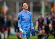 6 May 2024; Galway United goalkeeper Brendan Clarke celebrates after the SSE Airtricity Men's Premier Division match between Bohemians and Galway United at Dalymount Park in Dublin. Photo by Ben McShane/Sportsfile