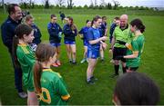 6 May 2024; Participants play rock paper scissors during the 2024 ZuCar Gaelic4Teens Festival Day at the GAA National Games Development Centre in Abbotstown, Dublin. Photo by Ramsey Cardy/Sportsfile