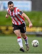 6 May 2024; Patrick Hoban of Derry City during the SSE Airtricity Men's Premier Division match between Derry City and Shelbourne at The Ryan McBride Brandywell Stadium in Derry. Photo by Stephen McCarthy/Sportsfile