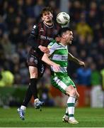 3 May 2024; Paddy Kirk of Bohemians in action against Aaron Greene of Shamrock Rovers during the SSE Airtricity Men's Premier Division match between Bohemians and Shamrock Rovers at Dalymount Park in Dublin. Photo by Brendan Moran/Sportsfile